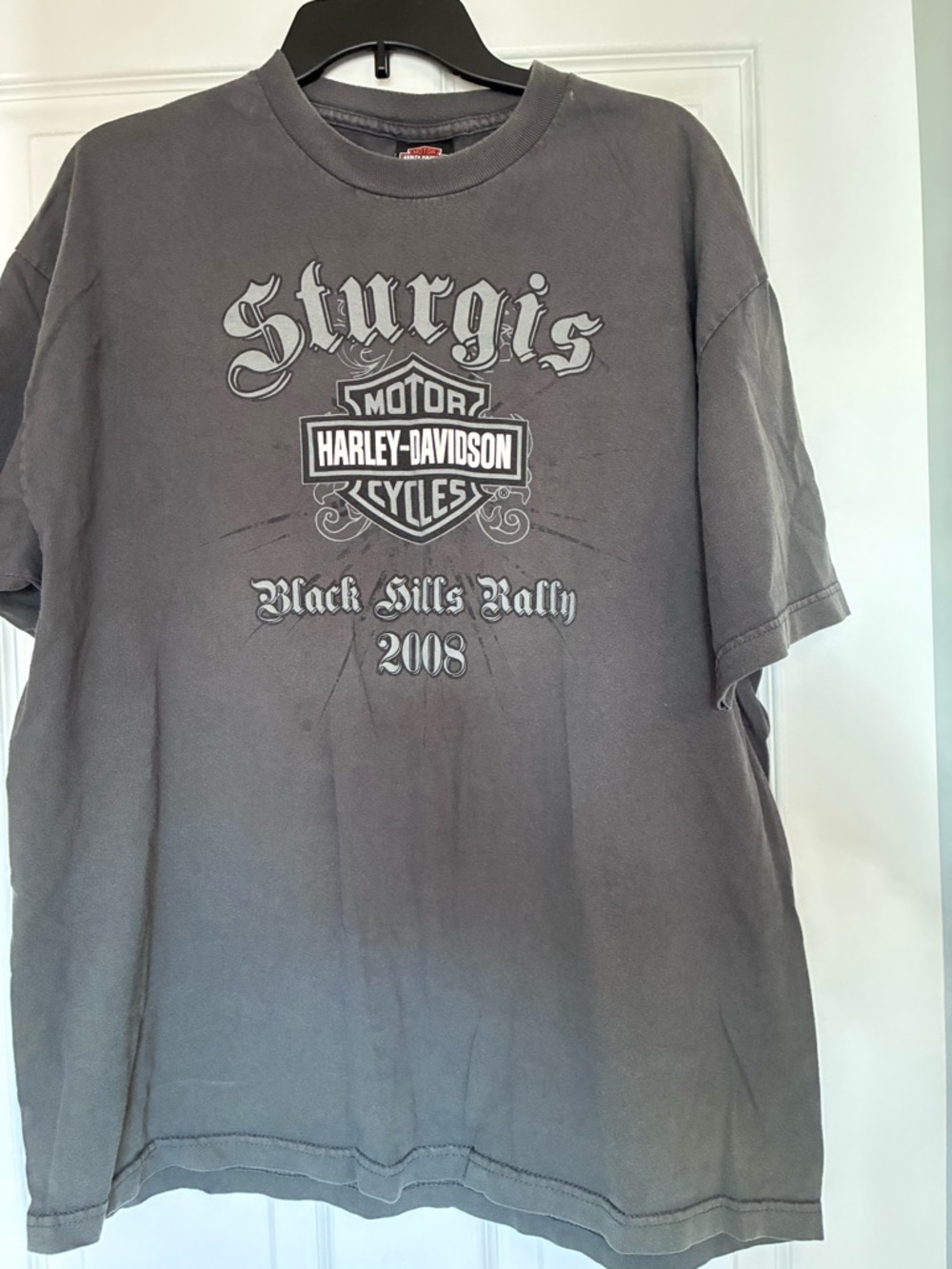 Harley-Davidson Gray Sturgis Black Hills Rally 2008 Graphic Tee
